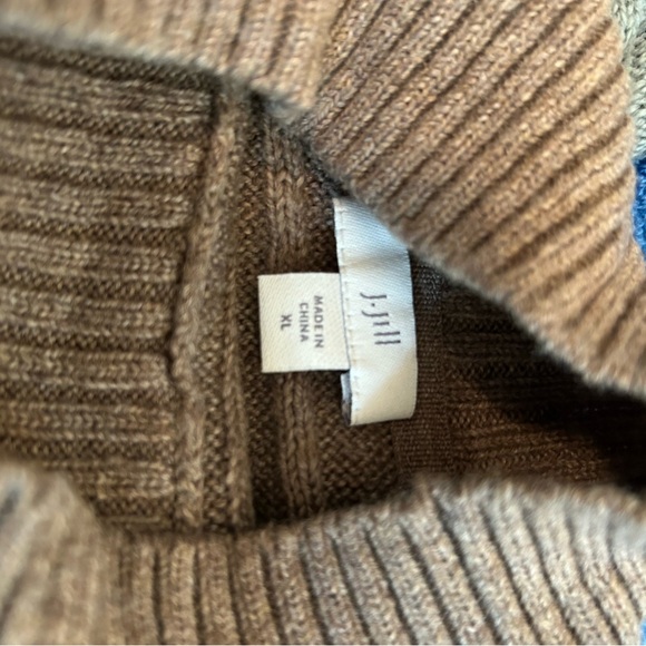 Lot of 2 JJill Ladies Mock Turtleneck Sweaters XL. Cable-knit So Warm and Comfy - Picture 2 of 3